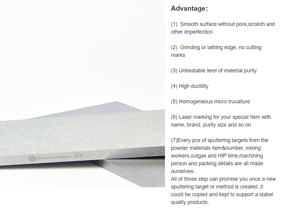 Chromium Sputtering Targets